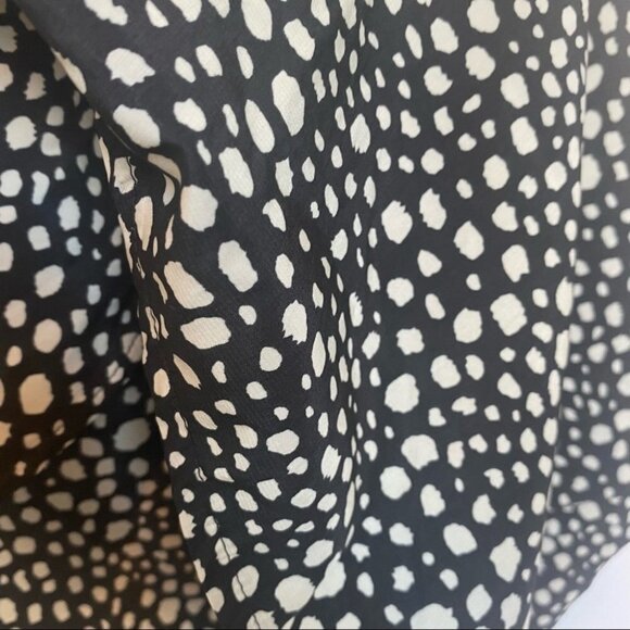 Black and White leopard print‎ front slit pencil skirt size 10 - Picture 9 of 11